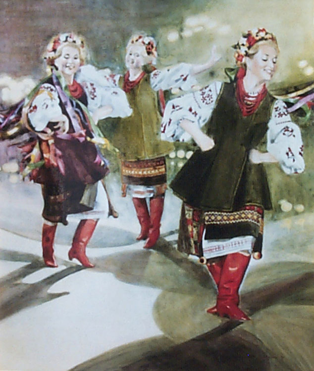 Spirit of the Dance - an Oil Painting by Olga Kornavitch-Tomlinson