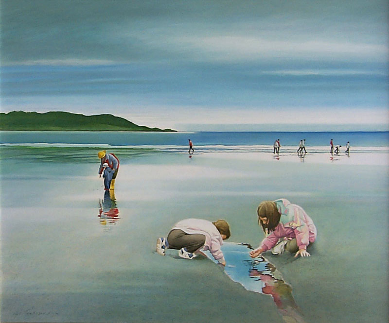 Tidal Pool - an Oil Painting by Olga Kornavitch-Tomlinson