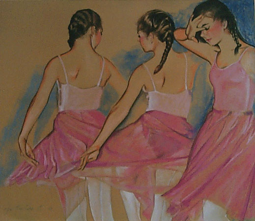 Dance Sequel #1 - Pastel by Olga Kornavitch-Tomlinson