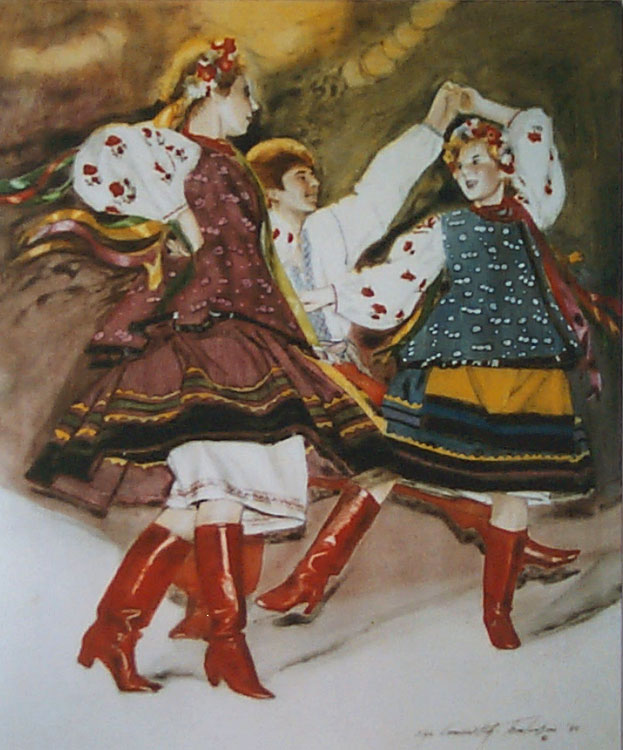 Dancers #3 - an Oil Painting by Olga Kornavitch-Tomlinson