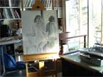 Painting studio - Olga Kornavitch-Tomlinson