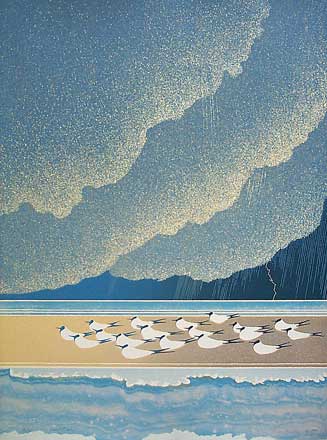 Sand Bar - Lithograph by Roy Tomlinson