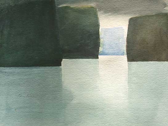 Passages #4, an original watercolor by Roy Tomlinson