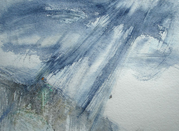 Fir by Water #6 -  Watercolor by Roy Tomlinson