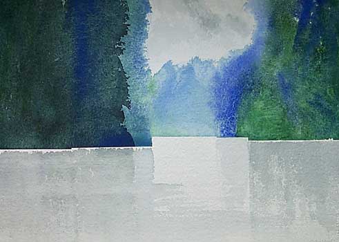 Passages #9 Watercolor by Roy Tomlinson