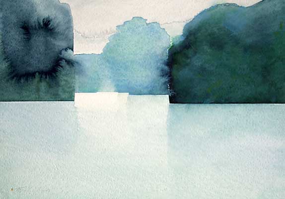Passages #2, an original watercolor by Roy Tomlinson